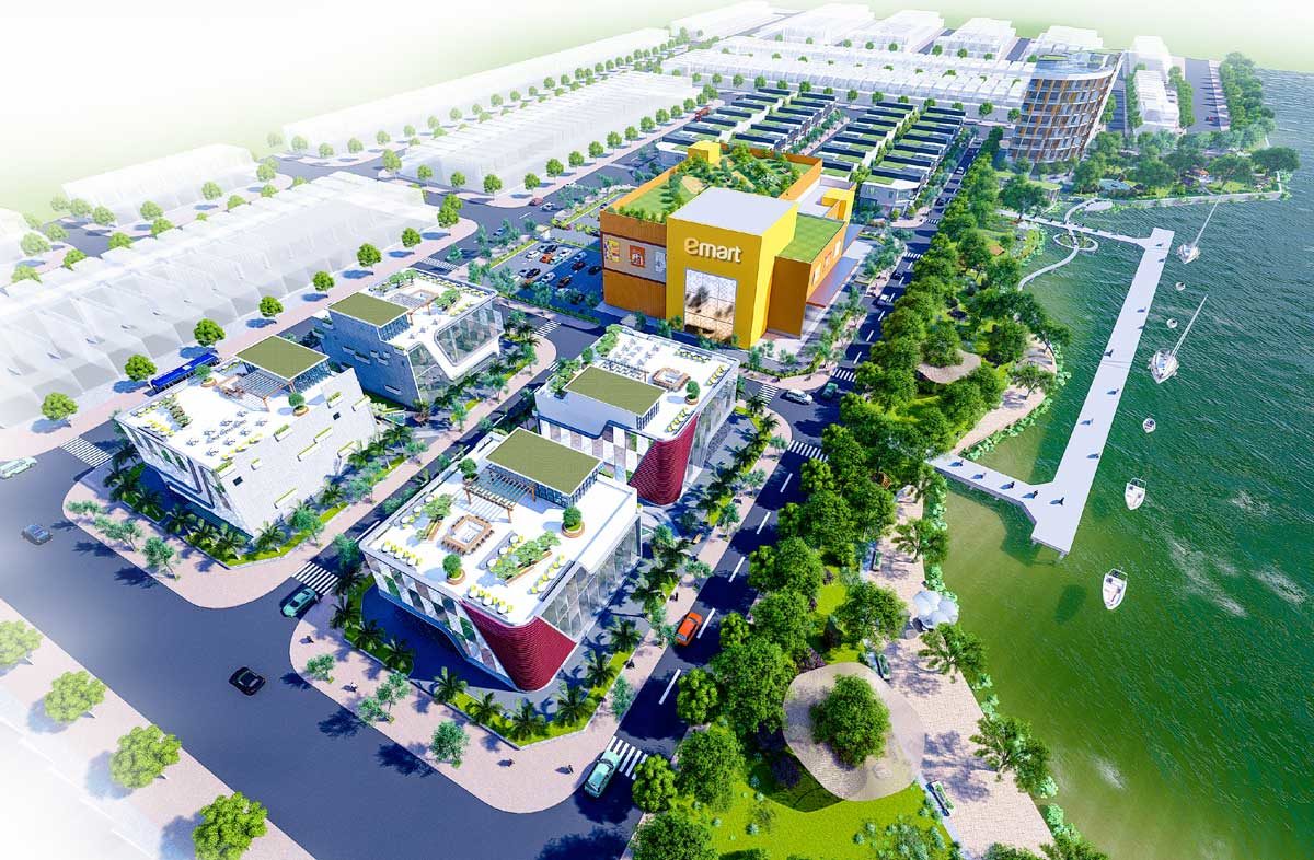 Phối cảnh Tổng thể Bac Lieu Riverside Commercial Zone