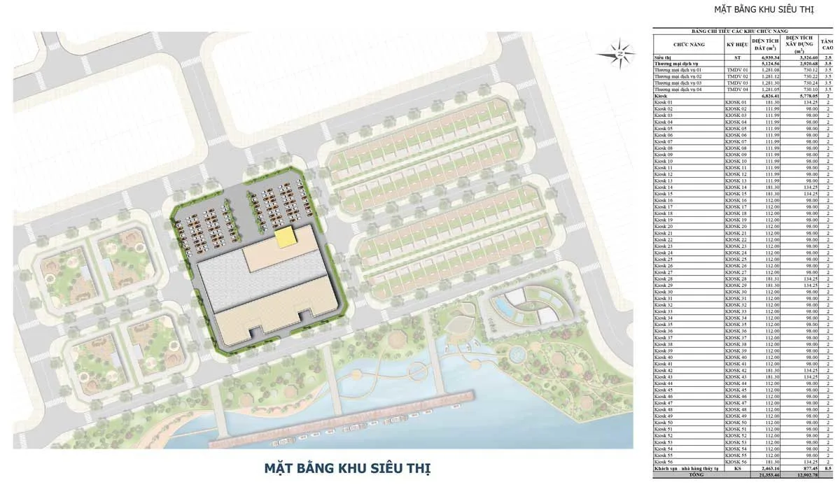 Bạc Liêu Riverside 21 Mặt bằng khu Siêu Thị Bac Lieu Riverside Commercial Zone