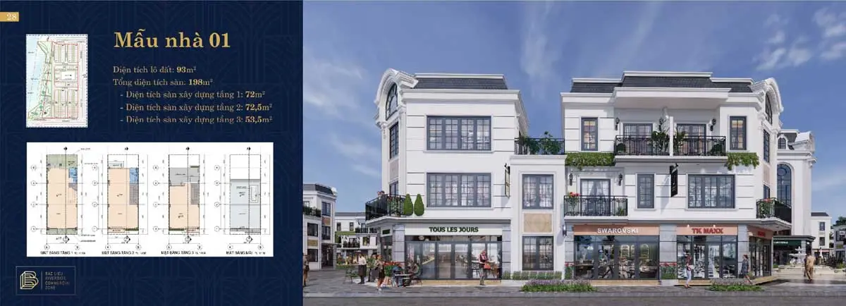 Bạc Liêu Riverside Thiet ke Nha pho Bac Lieu Riverside Commercial Zone 1 - Bạc Liêu Riverside