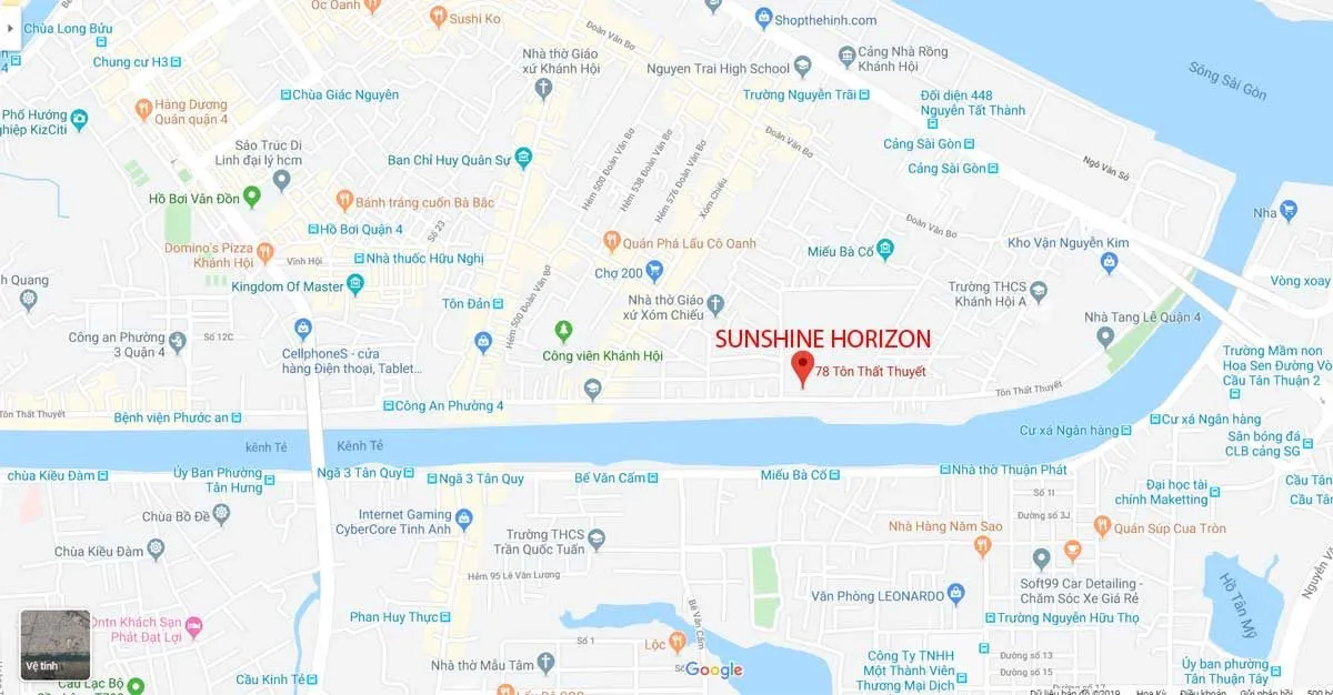 SUNSHINE HORIZON QUẬN 4 4 Dự án Căn hộ Sunshine Horizon Tôn Thất Thuyết Quận 4
