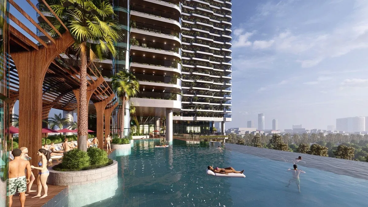 SUNSHINE HORIZON QUẬN 4 8 Hồ bơi Tầng 5 Dự án Căn hộ Sunshine Horizon Quận 4