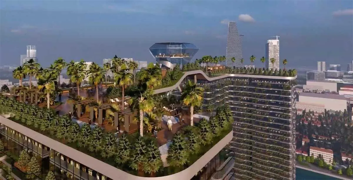 Đài ngắm cảnh trên tầng thượng Căn hộ Sunshine Horizon Đài ngắm cảnh trên tầng thượng Căn hộ Sunshine Horizon