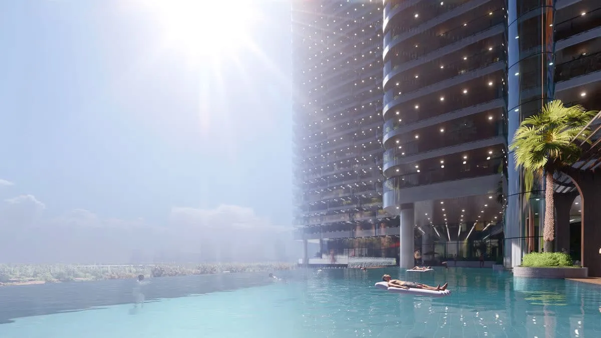 SUNSHINE HORIZON QUẬN 4 15 Hồ bơi Tràn bờ Panorama tại tầng thượng Sunshine Horizon Quận 4