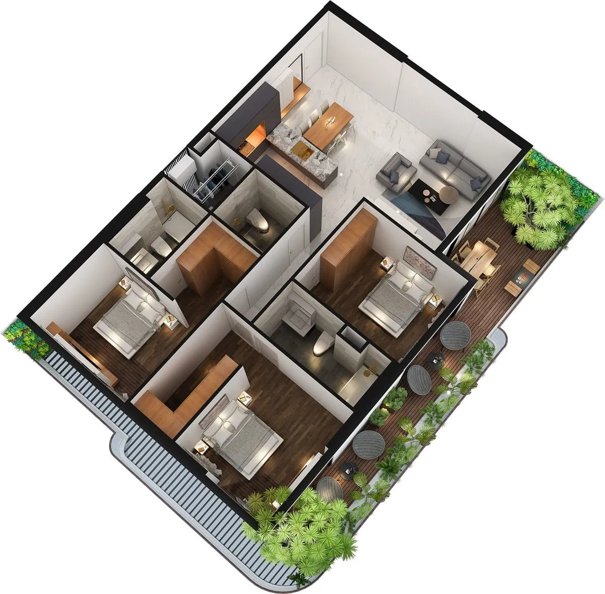 SUNSHINE HORIZON QUẬN 4 26 thiet-ke-can-ho-3-phong-ngu-sunshine-horizon-quan-4