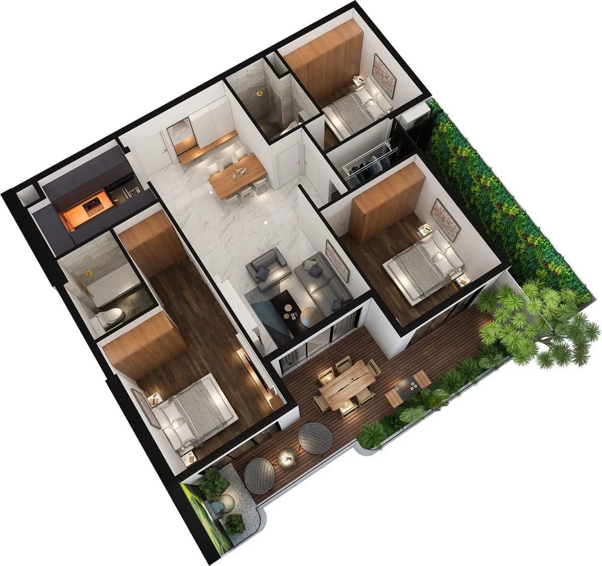 SUNSHINE HORIZON QUẬN 4 25 thiet-ke-can-ho-3-phong-ngu-sunshine-horizon