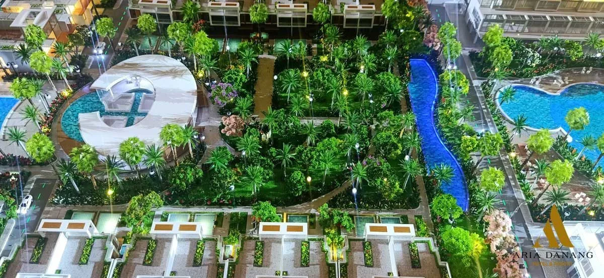 ARIA ĐÀ NẴNG 11 Công viên nội khu Dự án Aria Da Nang Hotel And Resort