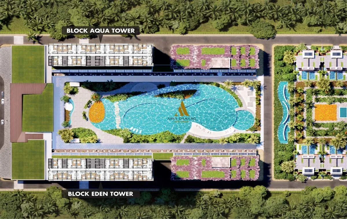 ARIA ĐÀ NẴNG 21 Mặt bằng Tổng thể Dự án Aria DaNang Hotel And Resort