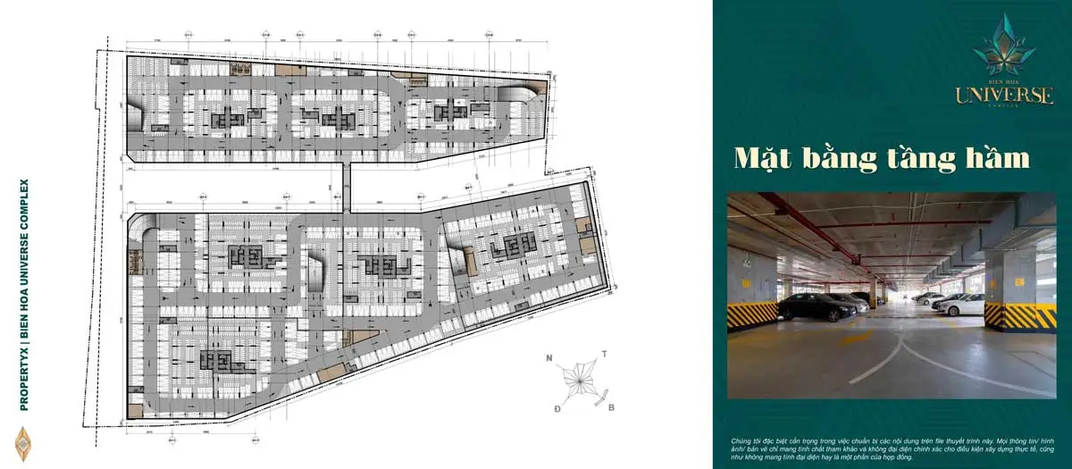 Biên Hòa Universe Complex 8 Mặt bằng Tầng Hầm Dự án Biên Hòa Universe Complex