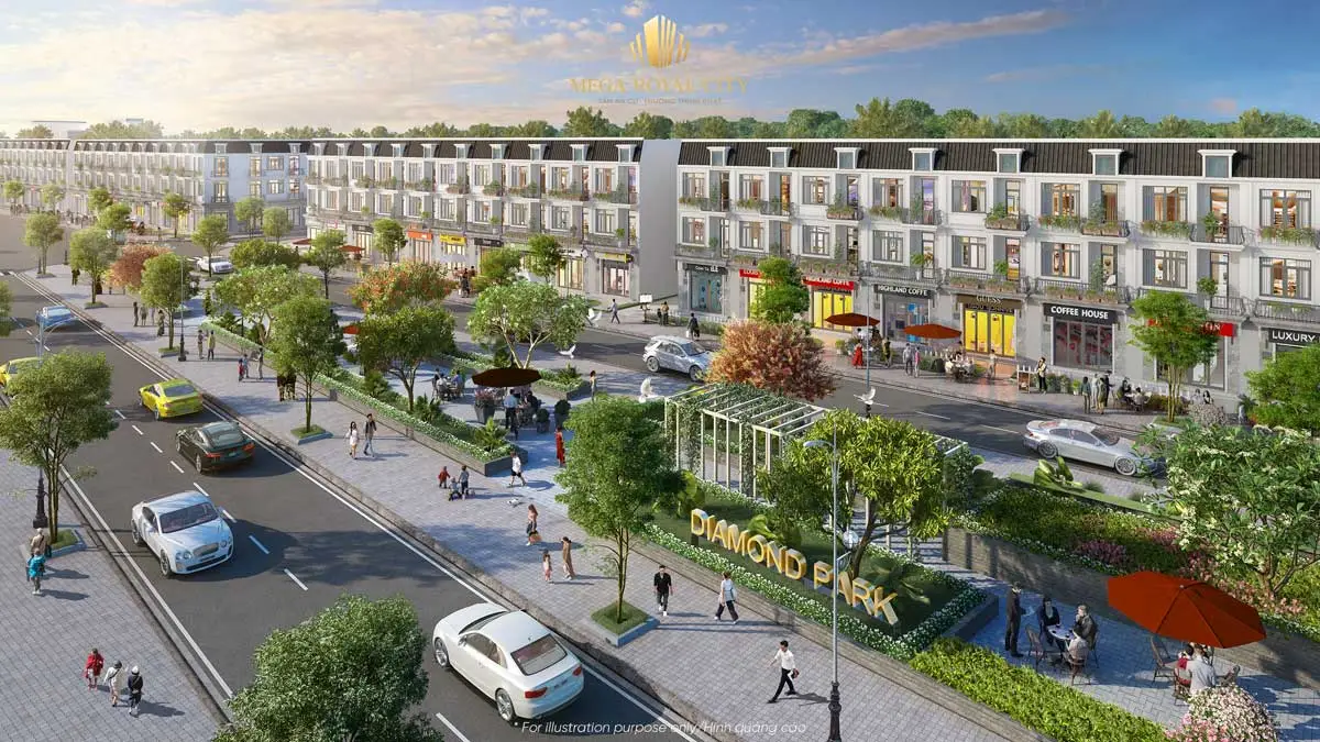 Mega Royal City Bình Phước 5 Công viên Diamond Park