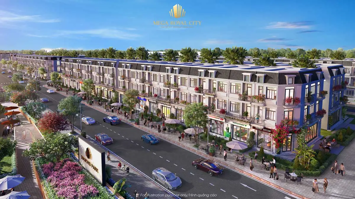 Mega Royal City Bình Phước 13 Nha pho thuong mai Mega Royal City Dong Xoai - Mega Royal City Bình Phước