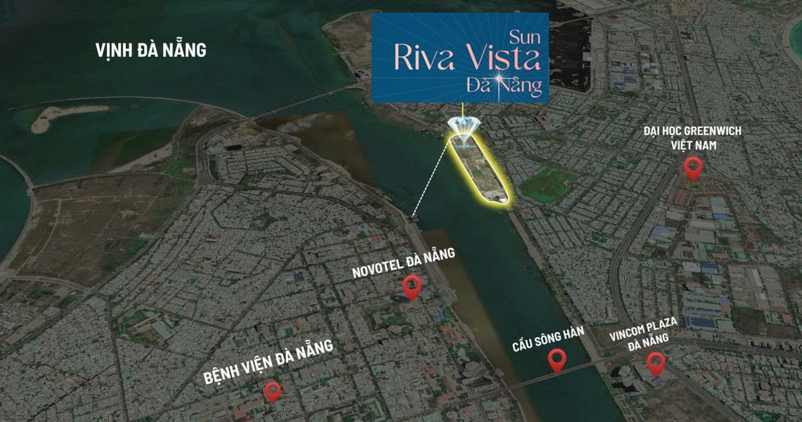 Vị trí Dự án Sun Riva Vista Đà Nẵng