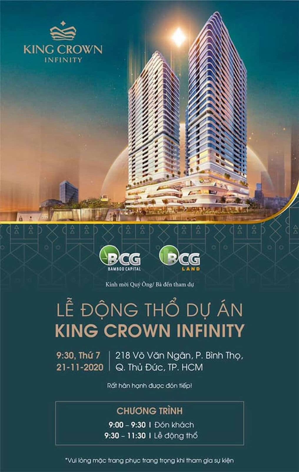 Lễ động thổ Dự án King Crown Infinity Thủ Đức