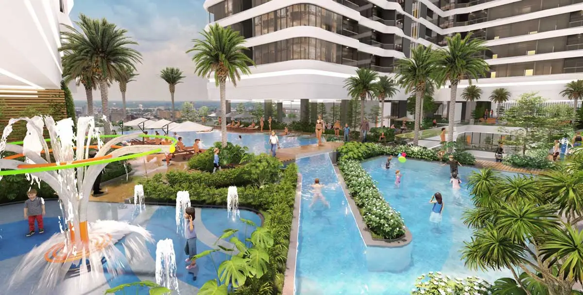 KING CROWN INFINITY THỦ ĐỨC 9 Dòng sông lười trong nội khu Dự án Căn hộ King Crown Infinity Thủ Đức