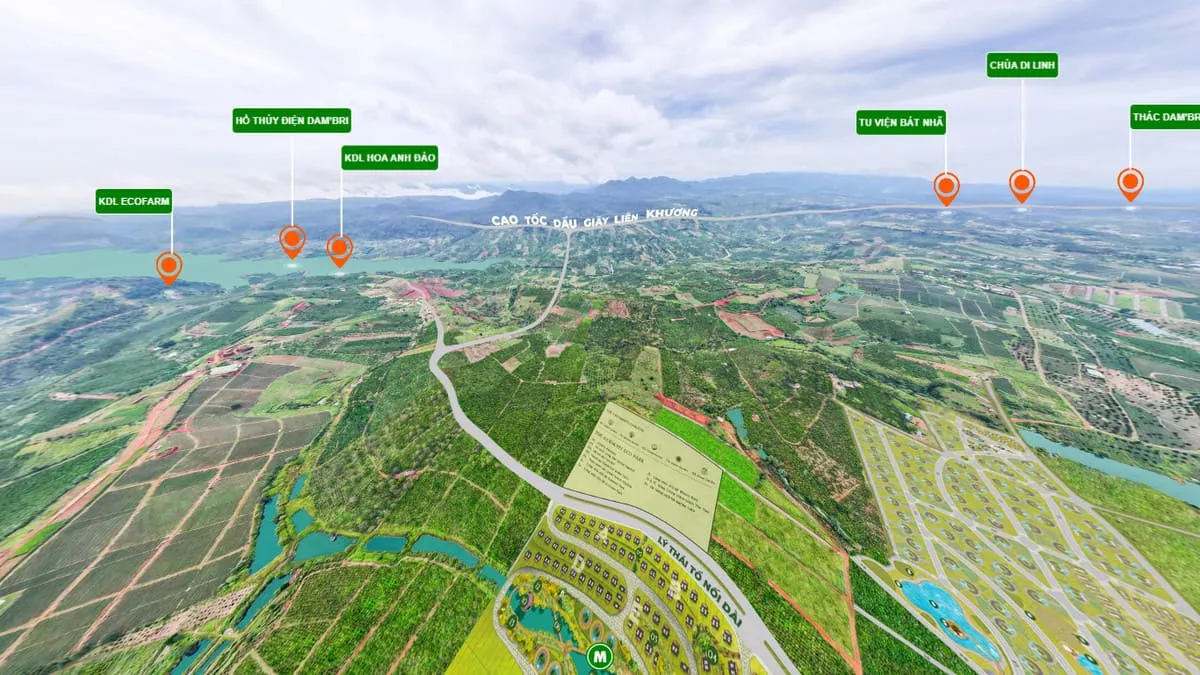 LA NATURE BẢO LỘC 3 Toàn cảnh vị trí La Nature Bảo Lộc