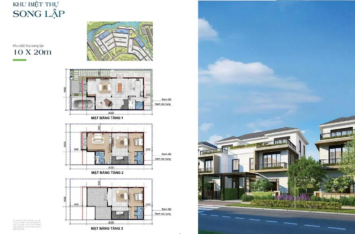 Lucky City 13 Biệt thự Song lập Lucky City Đức Hòa Long An