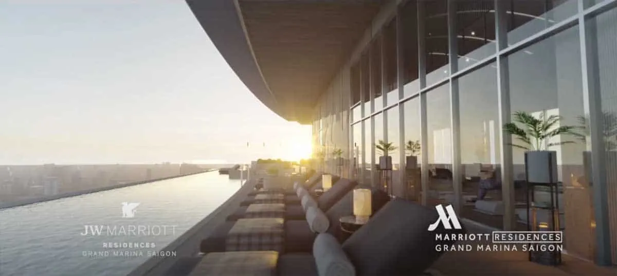 GRAND MARINA SAIGON QUẬN 1 21 Hồ bơi Panorama Căn hộ Grand Marina View Sông Sài Gòn