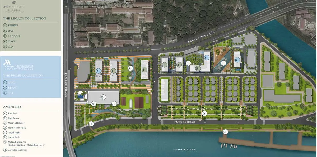 GRAND MARINA SAIGON QUẬN 1 23 Mặt bằng Tổng thể Dự án Grand Marina Saigon Quận 1