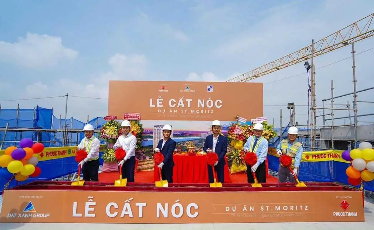 ST MORITZ PHẠM VĂN ĐỒNG THỦ ĐỨC 5 Lễ cất nóc Dự án Căn hộ ST.Moritz Phạm Văn Đồng Thủ Đức