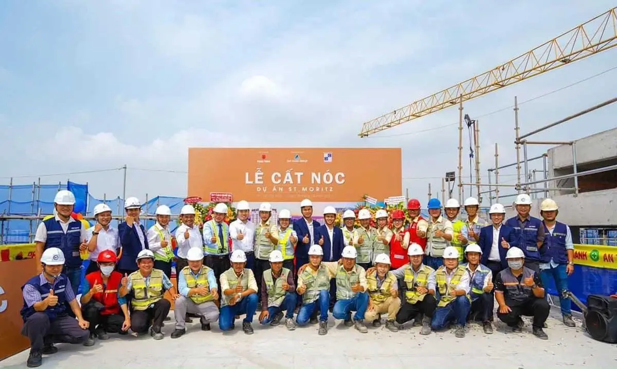 ST MORITZ PHẠM VĂN ĐỒNG THỦ ĐỨC 6 Lễ cất nóc Dự án Căn hộ ST.Moritz Phạm Văn Đồng Thủ Đức