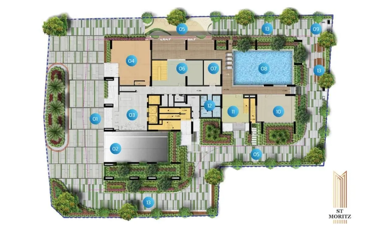 ST MORITZ PHẠM VĂN ĐỒNG THỦ ĐỨC 11 Tiện ích nội khu Dự án Căn hộ ST.Maritz Thủ Đức