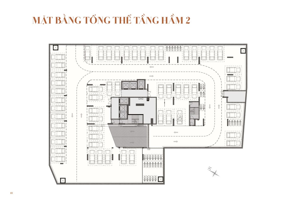 Mặt bằng tầng Hầm 2