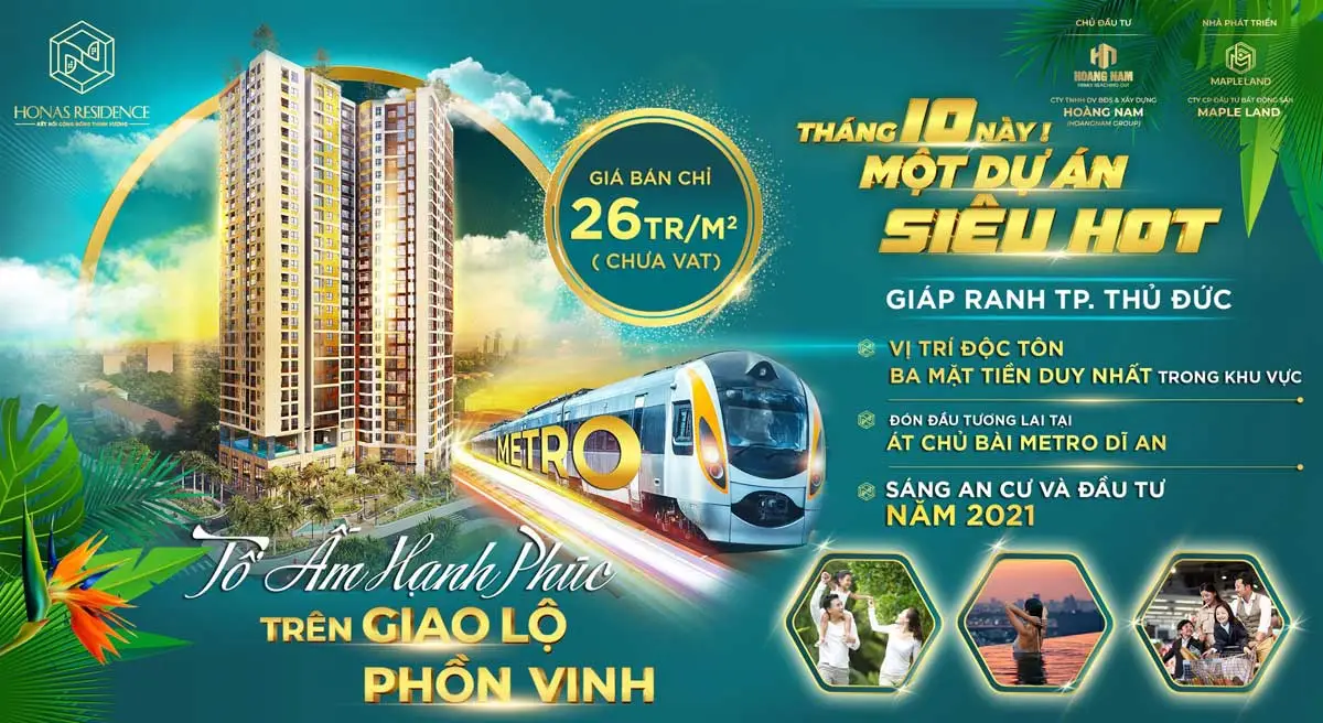 Honas Residence 8 Dự án Căn hộ Chung cư Honas Residence Dĩ An Bình Dương