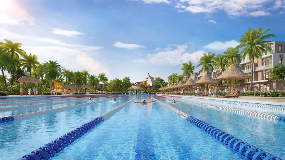 Vinhomes Ocean Park 3 The Crown 11 Hồ bơi kình ngư Vinhomes Ocean Park 3 The Crown