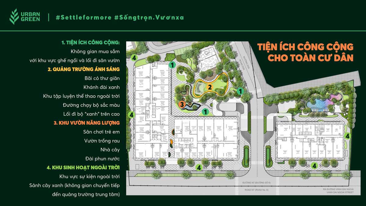 Tiện ích công cộng Dự án Căn hộ Urban Green Thủ Đức