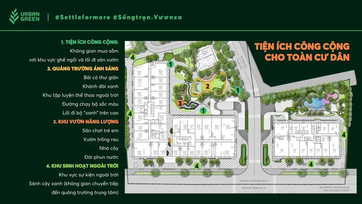 Urban Green 10 Tiện ích công cộng Dự án Căn hộ Urban Green Thủ Đức