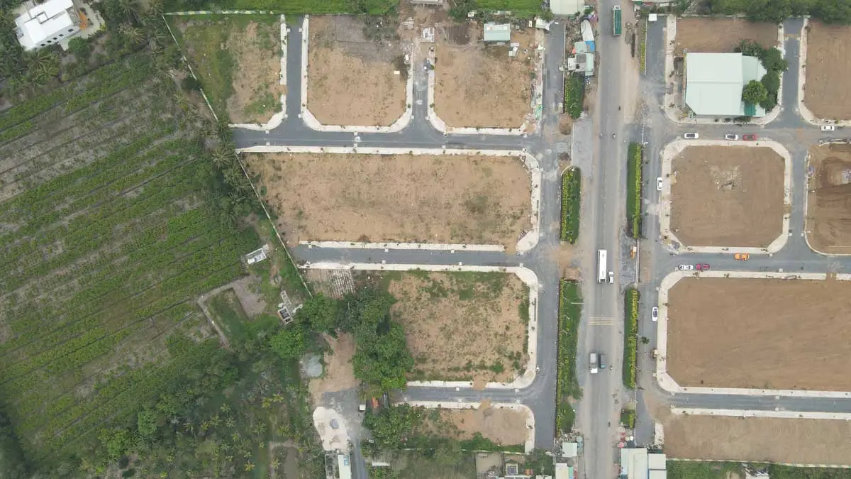 Rose Mall Tien do thi cong Du an kdt Rose Mall Long An - Rose Mall