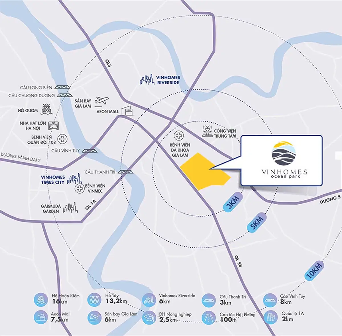 Vinhomes Ocean Park 2 The Empire 3 Vị trí Dự án Khu đô thị Vinhomes Ocean Park 2 The Empire