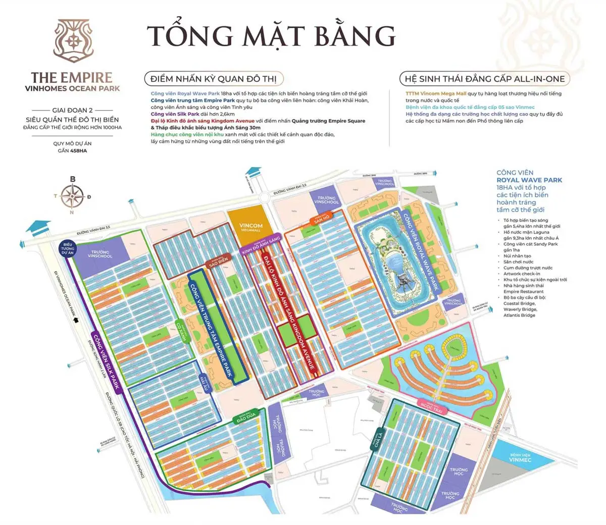 Vinhomes Ocean Park 2 The Empire 13 Mặt bằng Tổng thể Dự án Khu đô thị Vinhomes Ocean Park 2 The Empire
