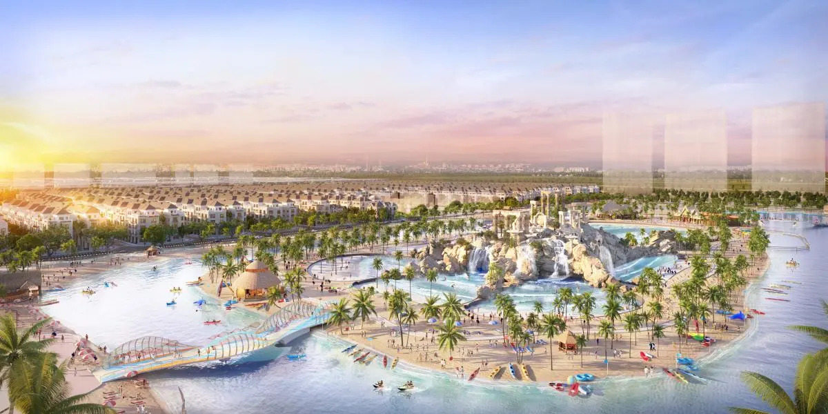 Vinhomes Ocean Park 2 The Empire 5 Công viên Royal Wave Park quy mô lên tới 18ha