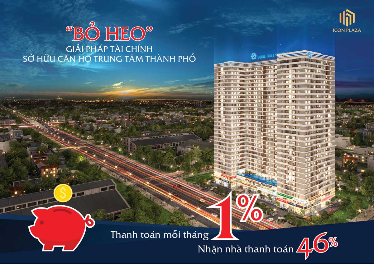 Thanh toán 1%/tháng tại Icon Plaza Condominium