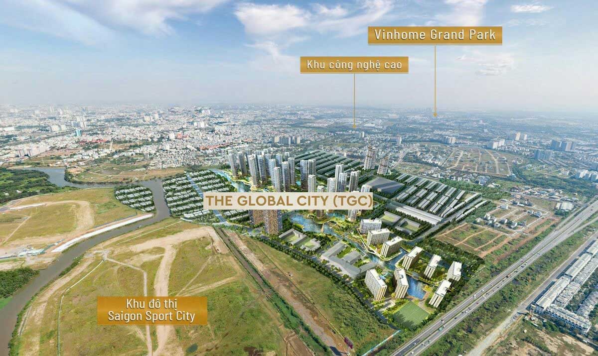 Vị trí Thực tế Dự án Căn hộ The Global City Quận 2 Thủ Đức