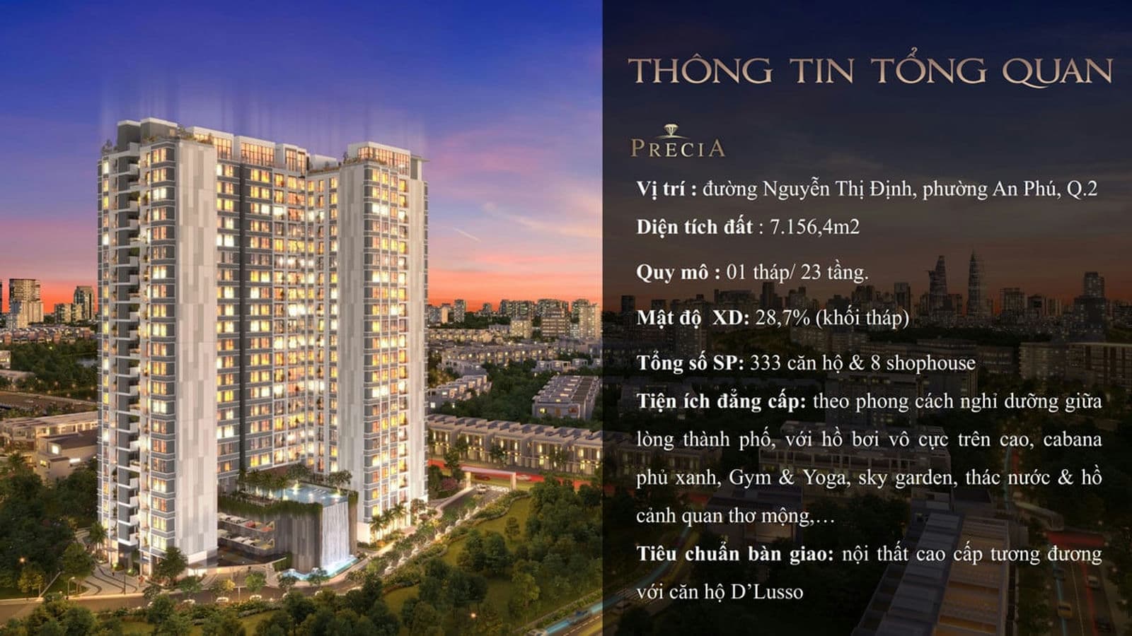 Tổng quan Dự án Precia Quận 2