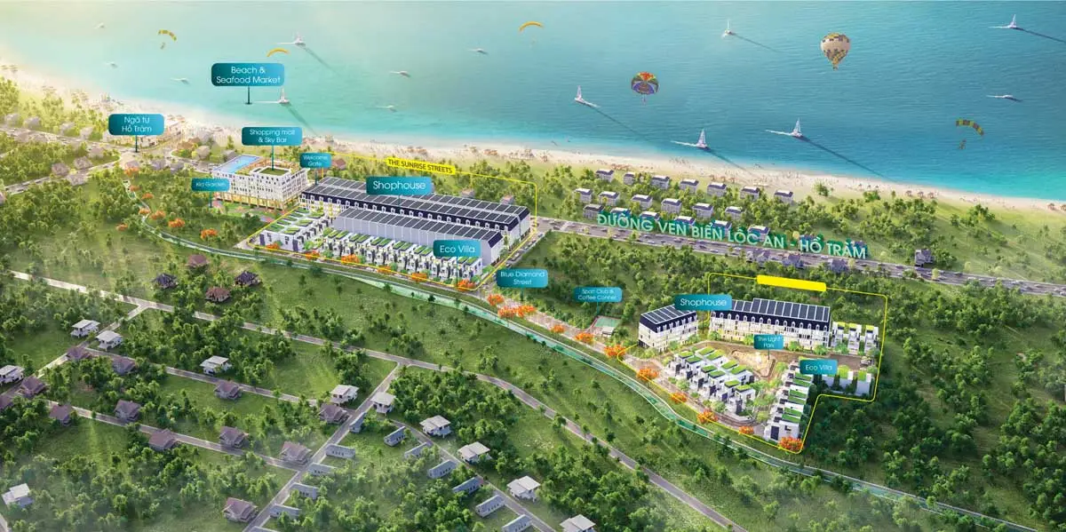 Xuân Quang Villas Hồ Tràm 11 Mặt bằng Tổng thể Dự án Xuân Quang Villas Hồ Tràm