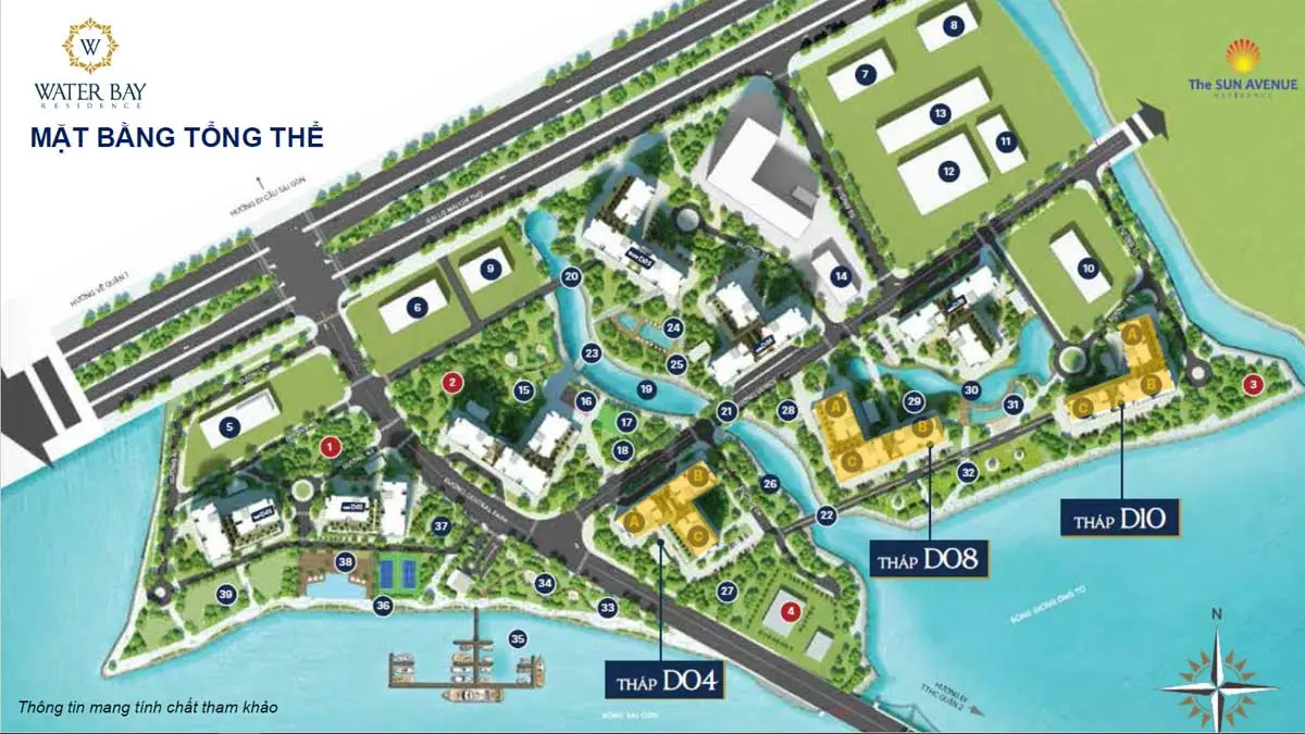 WATER BAY QUẬN 2 6 Mặt bằng Tổng thể Dự án Căn hộ Water Bay Quận 2