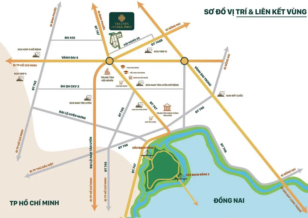 Tân Uyên Central Point 2 Vị trí Dự án Tân Uyên Central Point Bình Dương