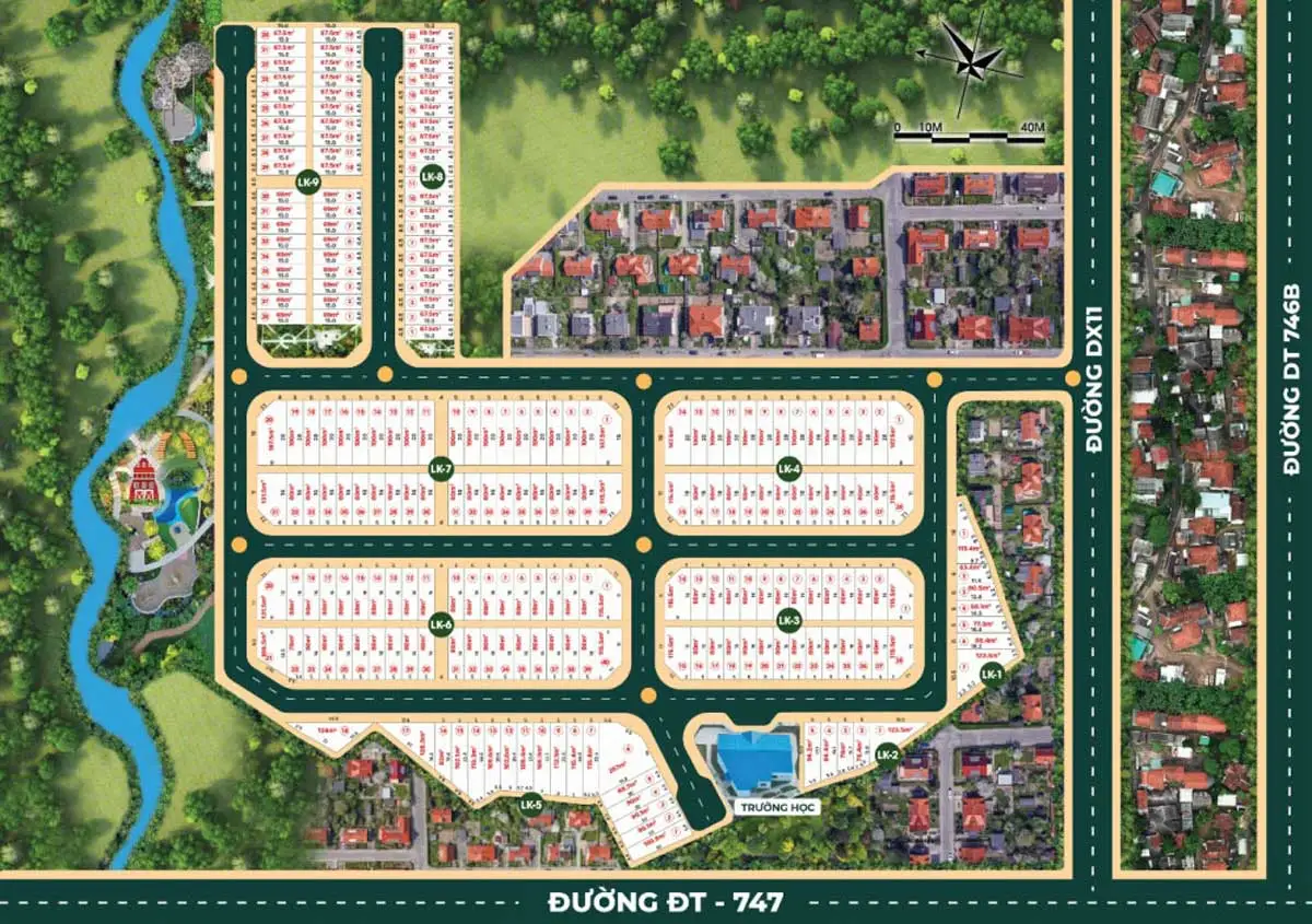 Tân Uyên Central Point 7 Mặt bằng phân lô Dự án Tân Uyên Central Point