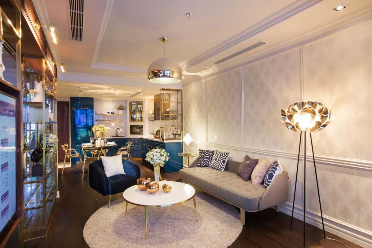 Phòng khách Căn hộ Soho Residence Cô Giang Quận 1