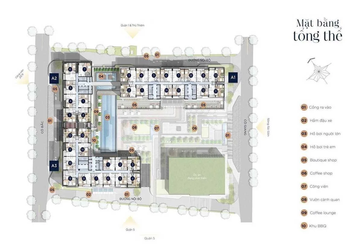 SOHO RESIDENCE QUẬN 1 9 Mặt bằng tổng thể Dự án Căn hộ Soho Residence Quận 1