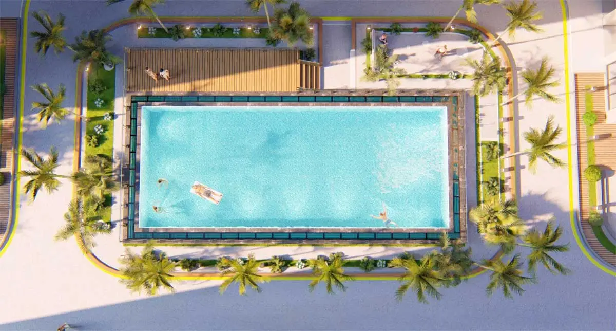 Bcons Plaza 11 Hồ bơi tràn bờ Dự án Căn hộ Bcons Plaza Dĩ An Bình Dương