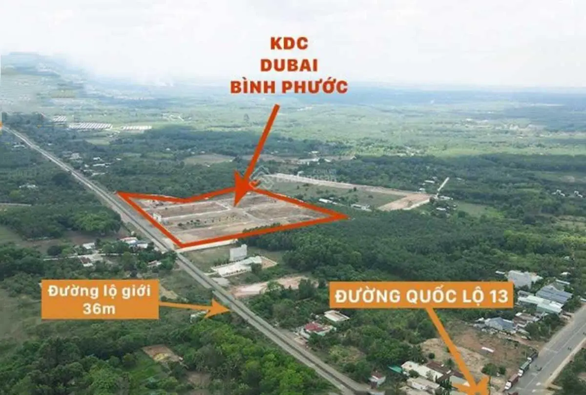 Dubai Bình Phước 2 Vị trí Dự án khu dân cư Dubai Bình Phước