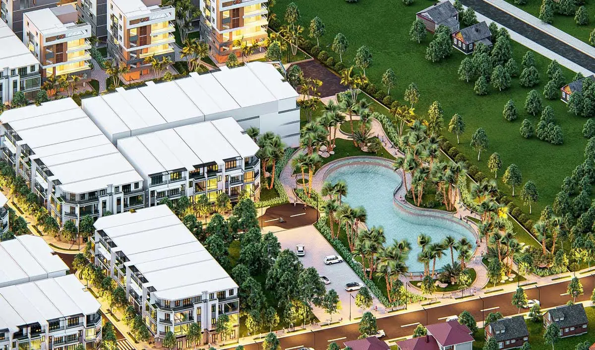 Dubai Bình Phước 5 Công viên hồ bơi Khu dân cư Dubai City Bình Phước