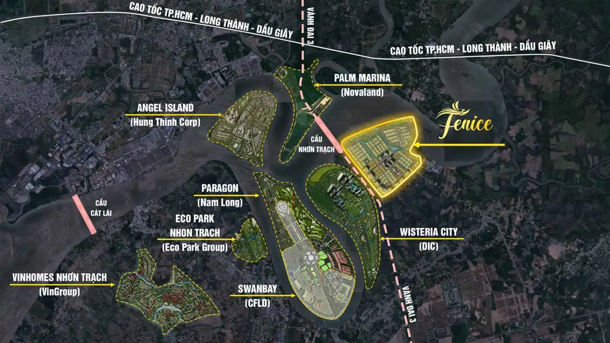 Fenice Nhơn Trạch 4 Vị trí tiềm năng của Dự án Fenice Nhơn Trạch