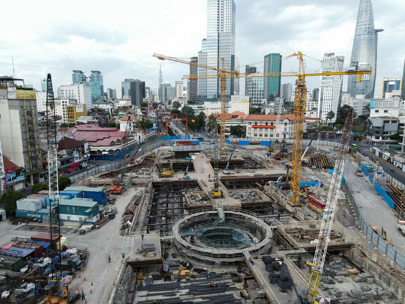 Nhà Ga Bến Thành của tuyến Metro số 1 Bến Thành - Suối Tiên