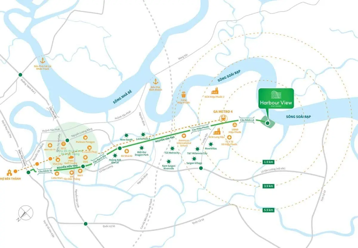 HIỆP PHƯỚC HARBOUR VIEW LONG AN 2 Vị trí Dự án Hiệp Phước Harbour View Long An