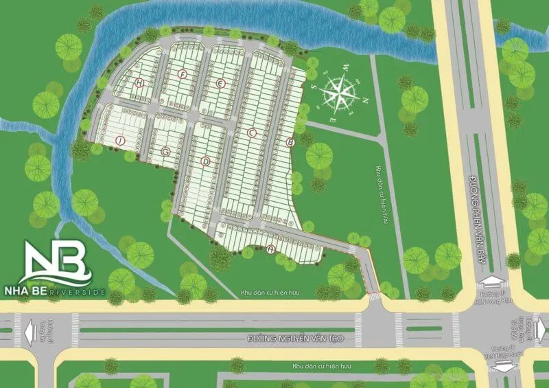 NHÀ BÈ RIVERSIDE 6 mat bang phan lo du an nha be riverside