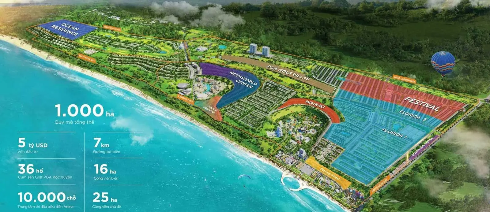 Novaworld Phú Quốc 4 Mặt bằng Dự án NovaWorld Phú Quốc